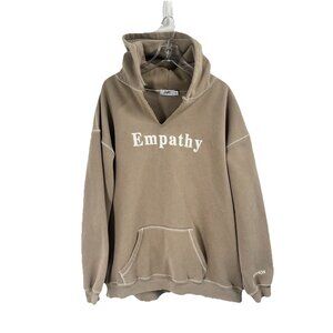 Revolve Mayfair Group Empathy Hoodie Sweatshirt Tan Sz XXL